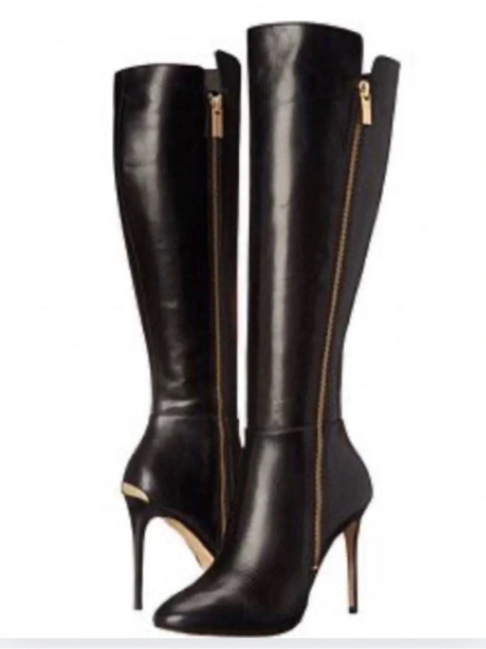 Michael Kors Leather Clara Knee High stiletto Boot Size 8.5